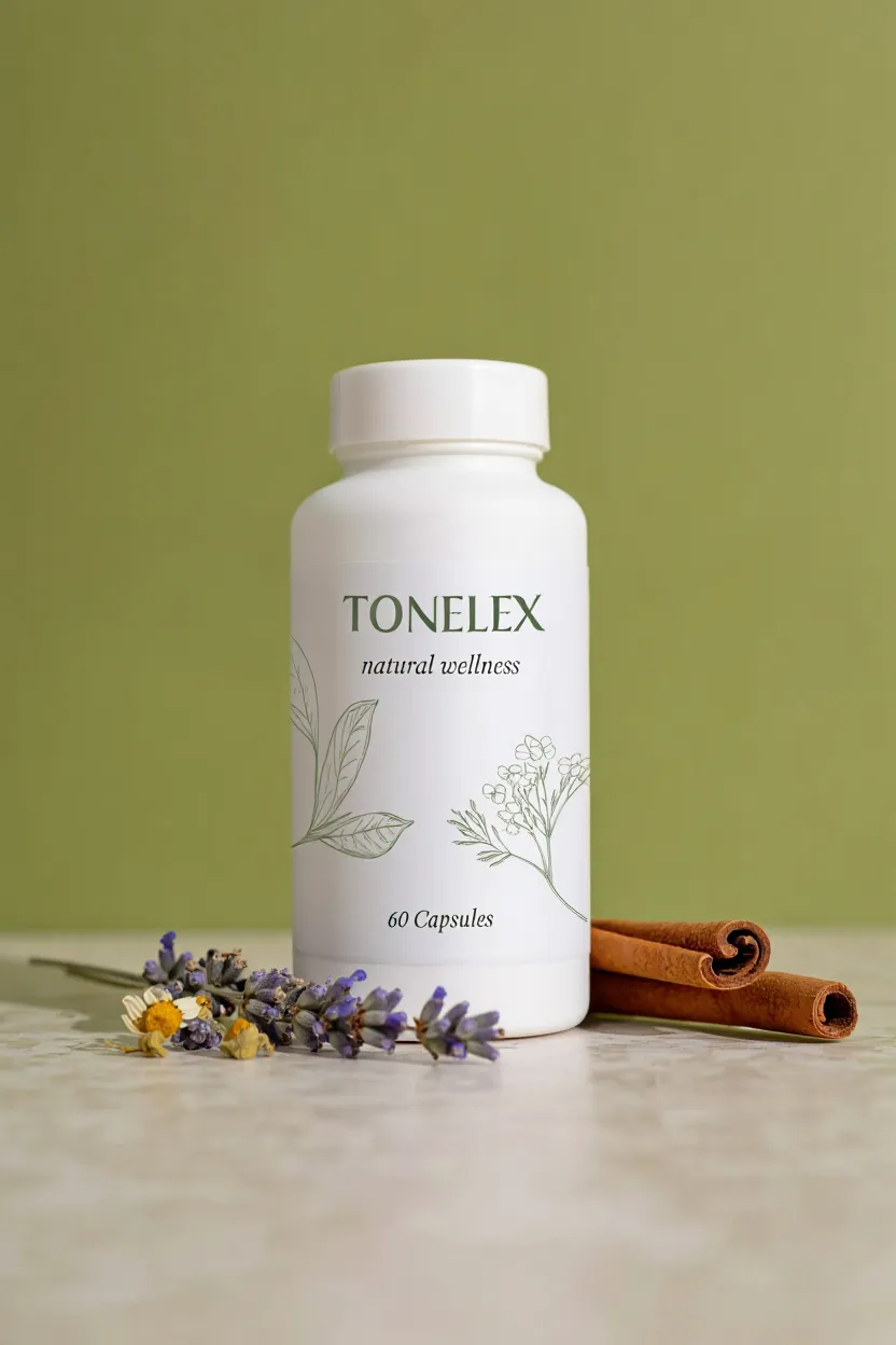 Tonelix natural wellness supplement bottle with botanical ingredients